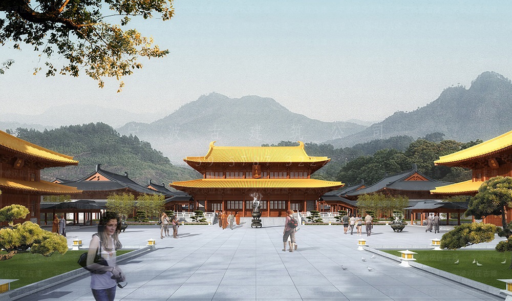 启东古建筑设计，启东寺院总体规划与施工装修服务