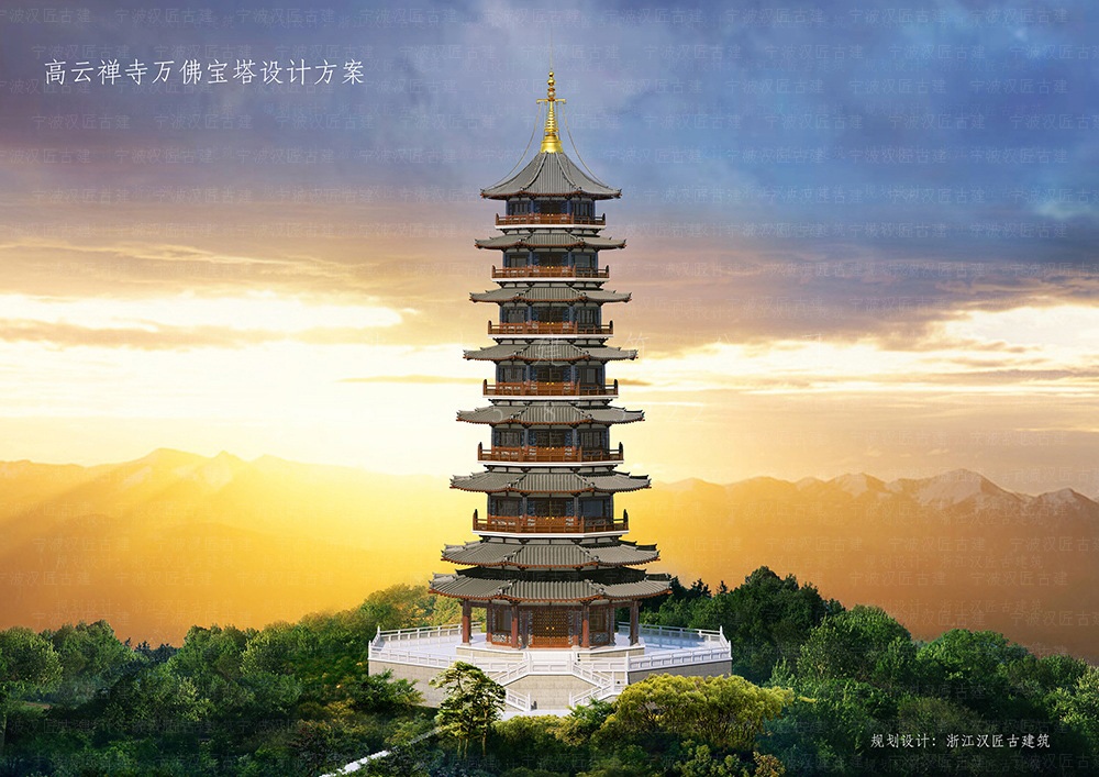临海古建筑设计，临海寺院装修设计与施工落地