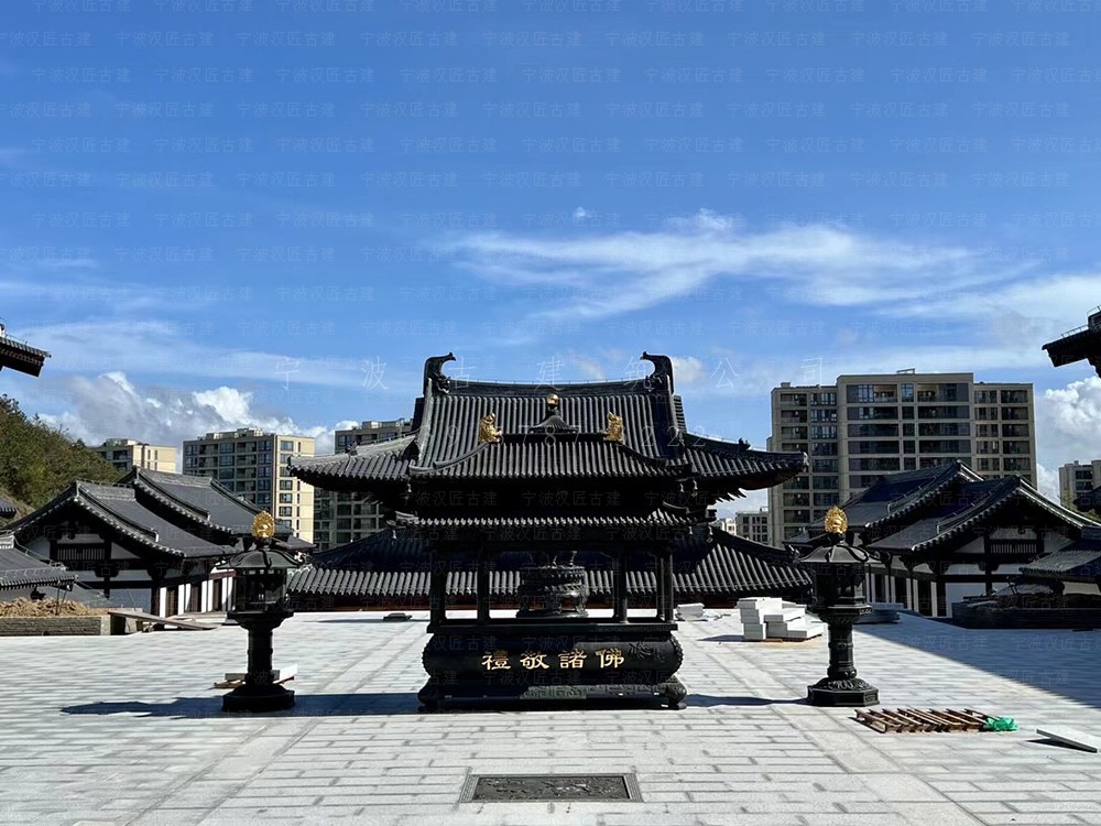 台州古建筑设计，台州寺院装修设计与施工落地
