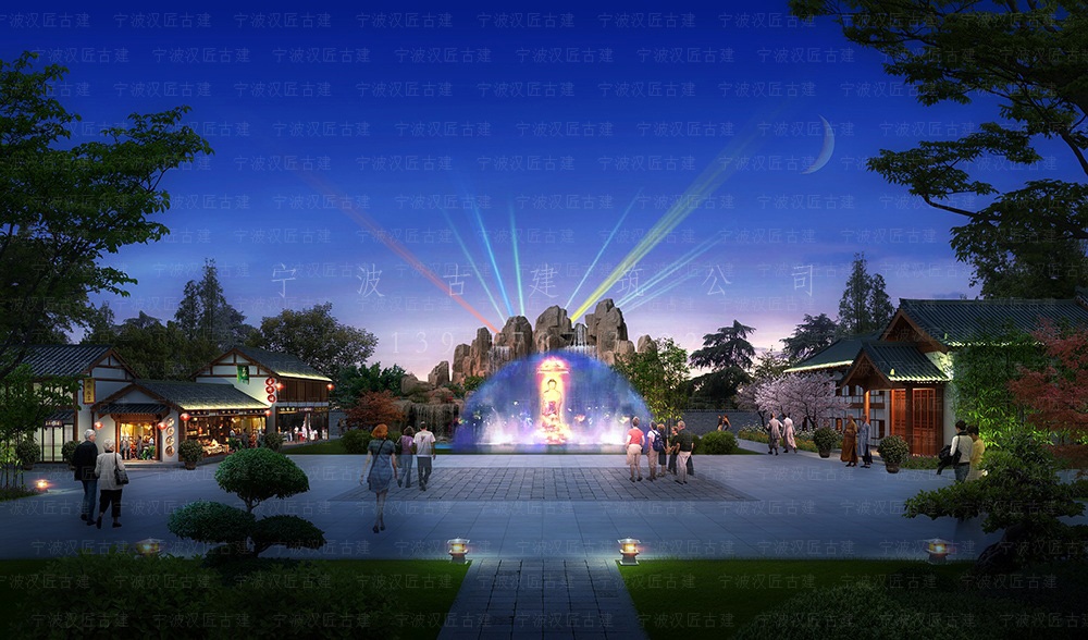 台州古建筑设计，台州寺院装修设计与施工落地