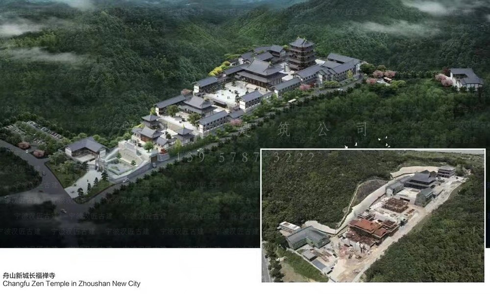义乌古建筑设计，义乌寺庙方案设计与施工一体化