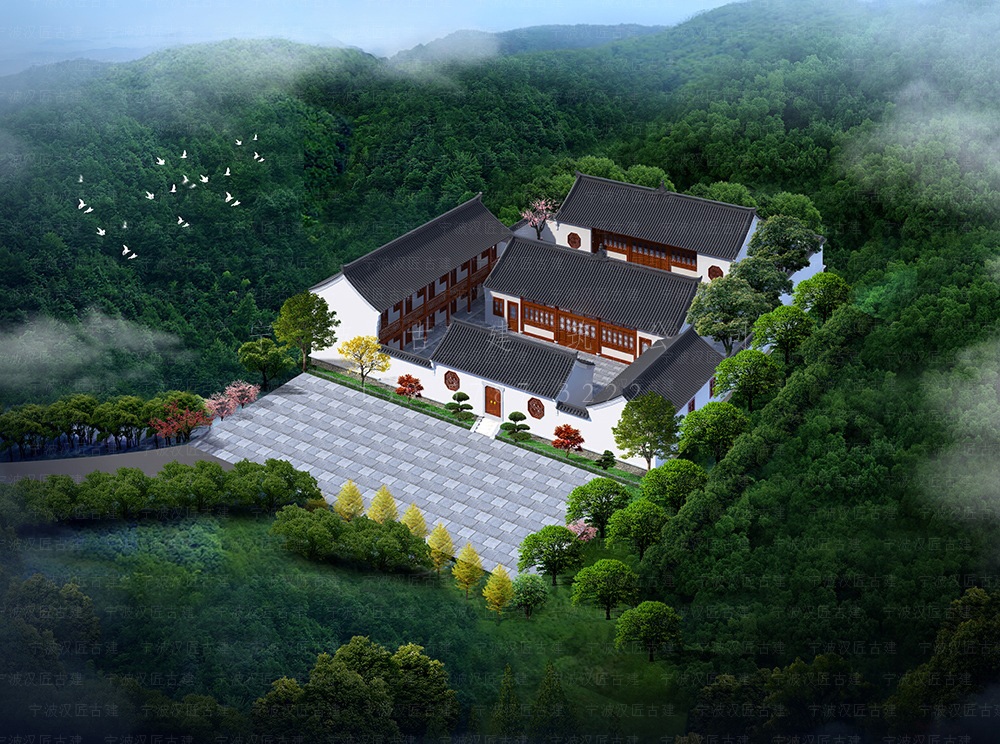 嵊州古建筑设计，嵊州寺庙总体规划与施工装修服务
