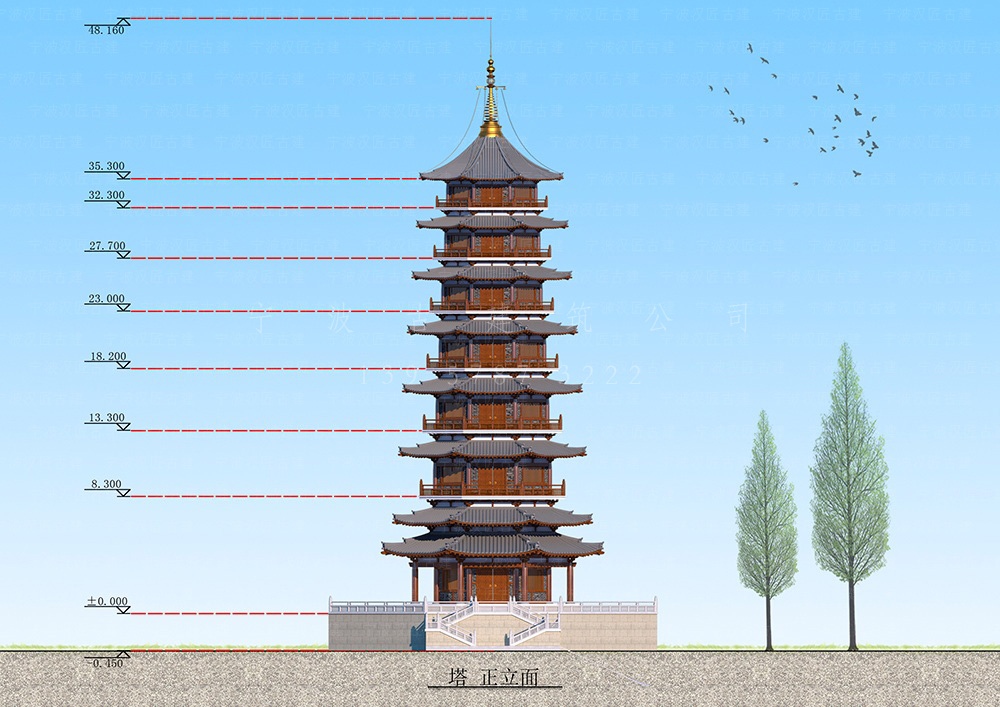 温州仿古建筑设计，专注仿古建筑规划设计与施工装修服务