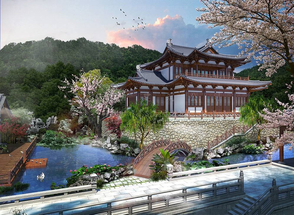 玉环古建筑设计，玉环寺院总体规划与施工装修服务