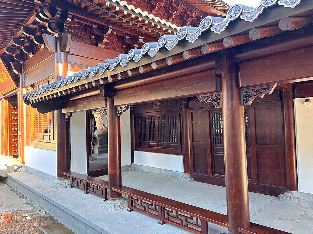 杭州古建筑设计，杭州寺院装修设计与施工落地