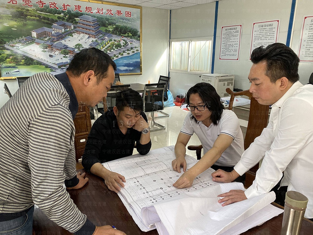 浦江仿古建筑方案设计，寺院总体规划与施工装修