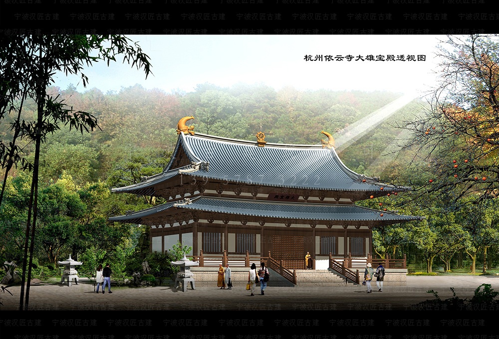 诸暨古建筑设计，诸暨寺庙建筑总体规划与工程服务