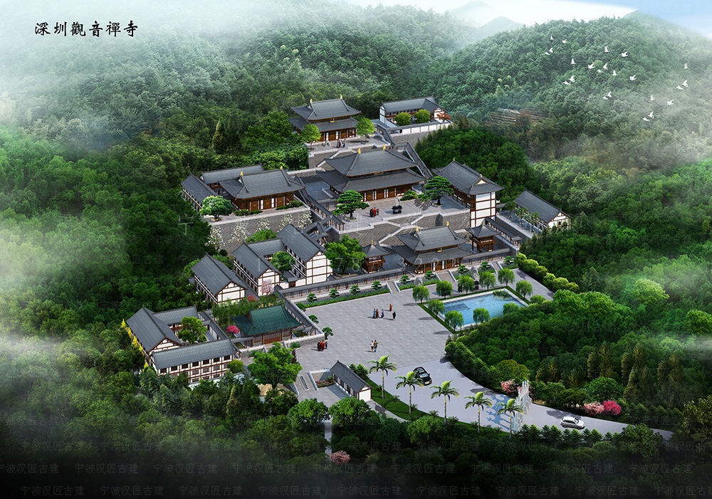 嘉兴古建筑设计，嘉兴寺院总体规划与施工装修服务