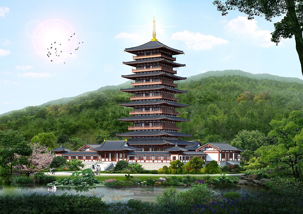 玉环古建筑设计，玉环寺庙方案设计与施工一体化