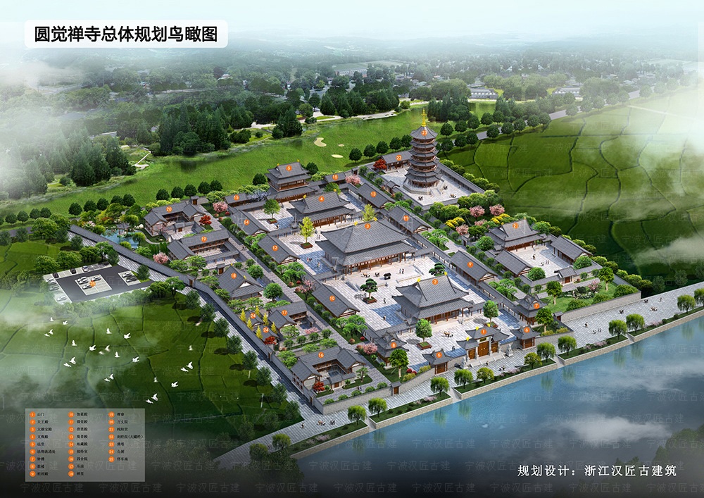 金华古建筑设计，金华寺庙方案设计与施工一体化