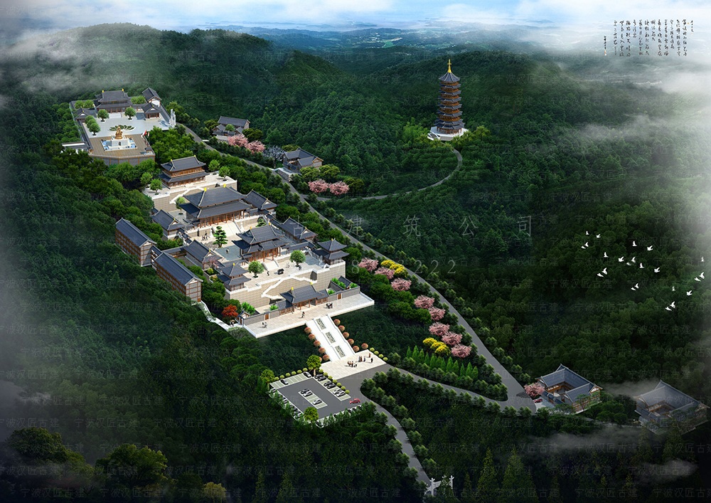 海宁古建筑设计，海宁寺庙规划设计与工程施工一体化