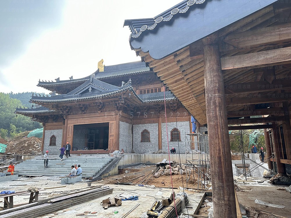 三门古建筑设计，三门寺庙规划设计与工程施工一体化