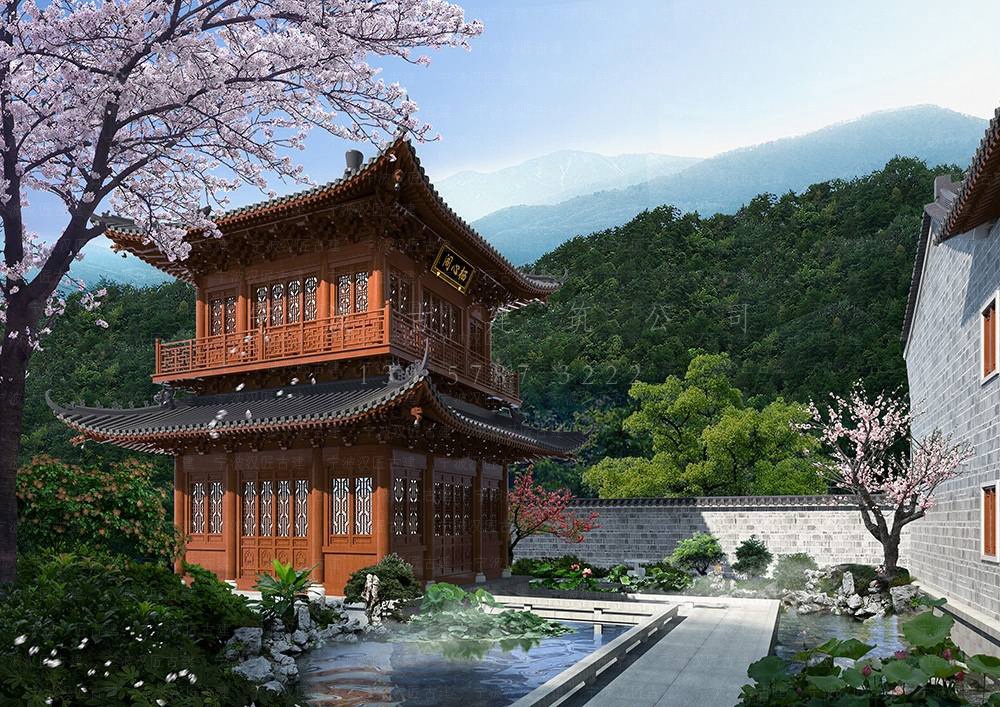 乐清古建筑设计，乐清寺院总体规划与施工装修服务
