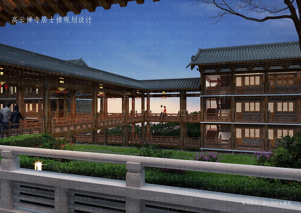 温岭古建筑设计，温岭寺院装修设计与施工落地