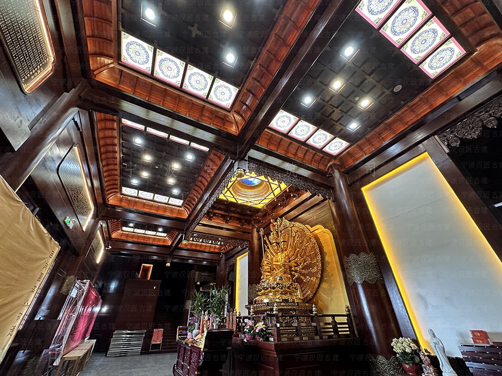 高邮古建筑设计，高邮寺院装修设计与施工落地