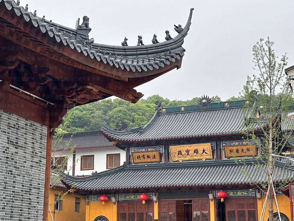 嵊州古建筑设计，嵊州寺院装修设计与施工落地