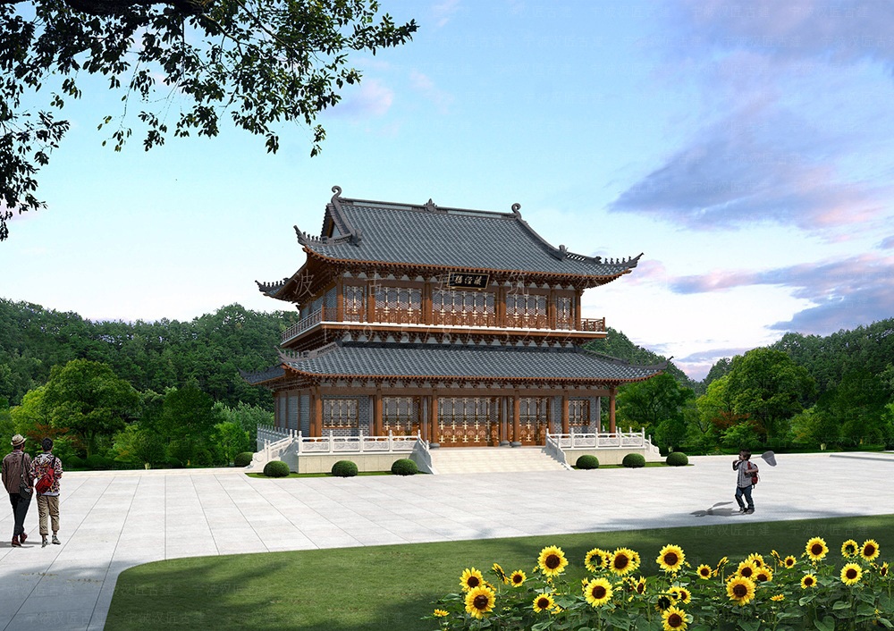 三门古建筑设计，三门寺庙改造规划与工程施工服务