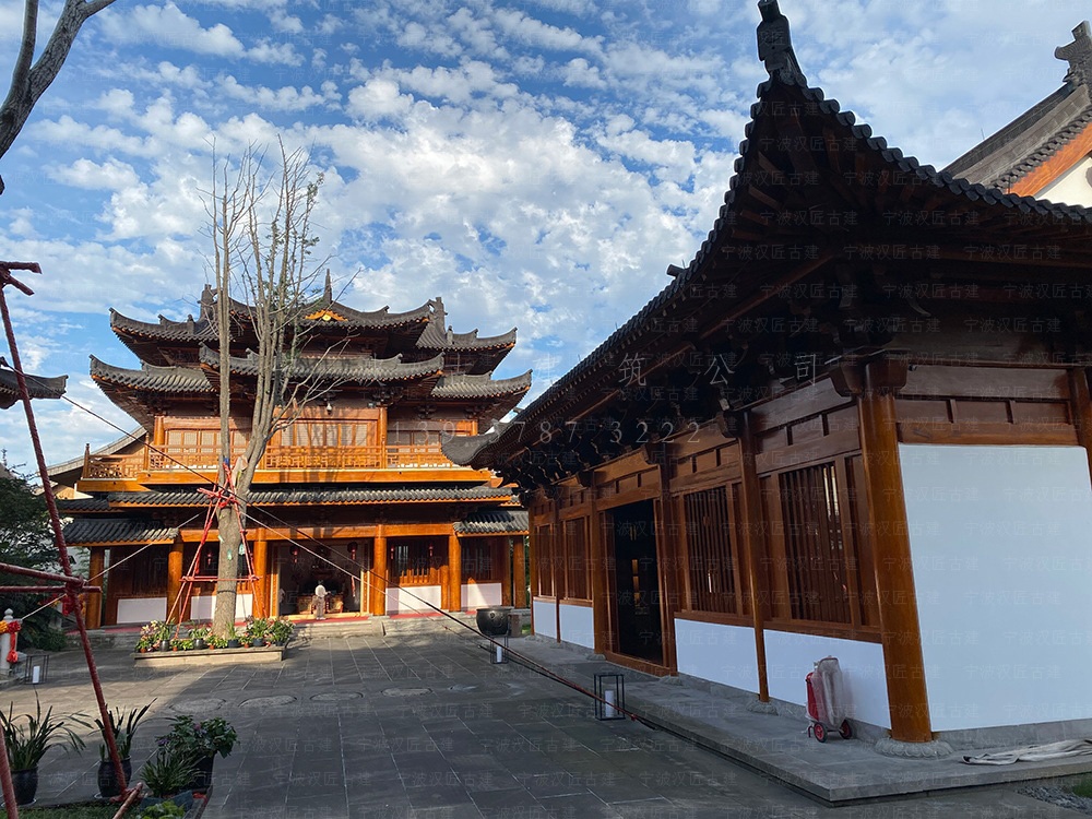 绍兴古建筑设计，绍兴寺院装修设计与施工落地