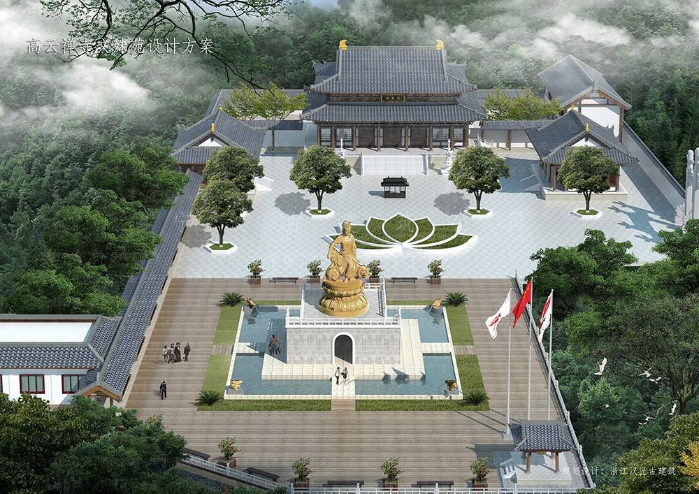 天台古建筑设计，天台寺院设计规划与施工装修
