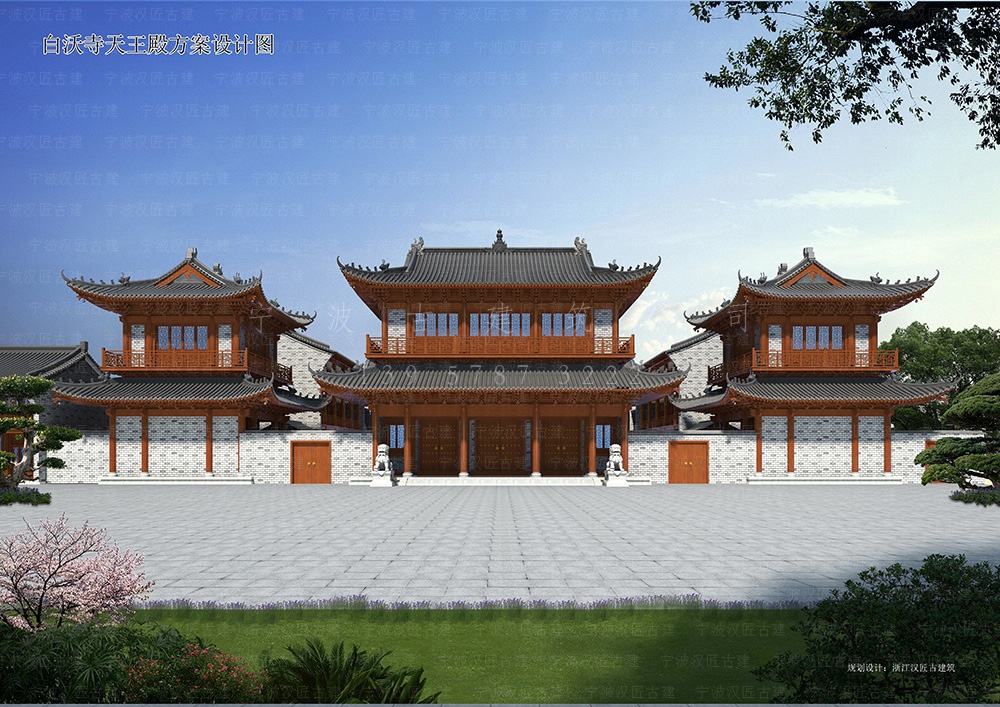 衢州古建筑设计，衢州寺庙方案设计与施工一体化