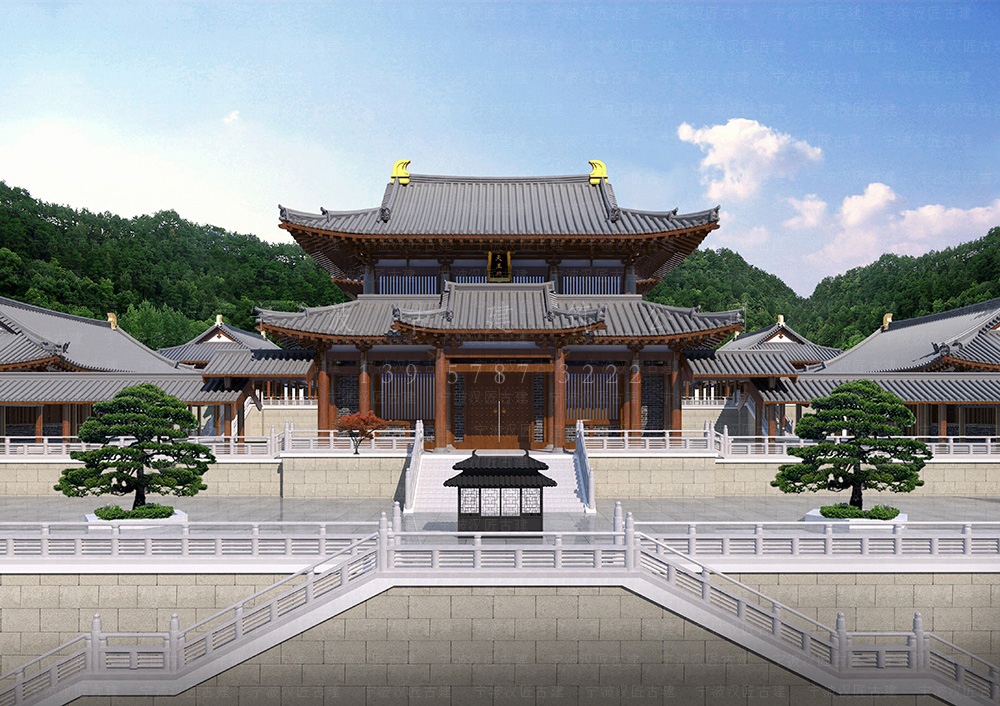 嘉兴古建筑设计，嘉兴寺院装修设计与施工落地