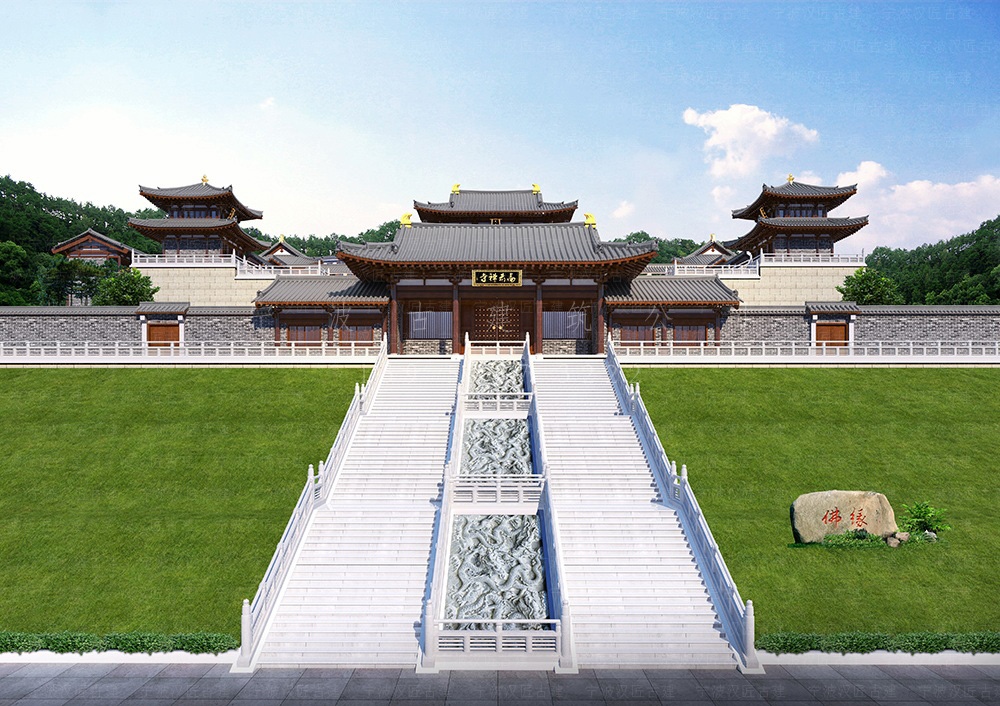 三门古建筑设计，三门寺庙改造规划与工程施工服务