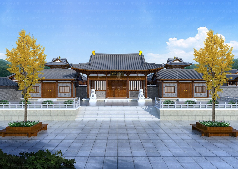 桐乡古建筑设计，桐乡寺院总体规划与施工装修服务
