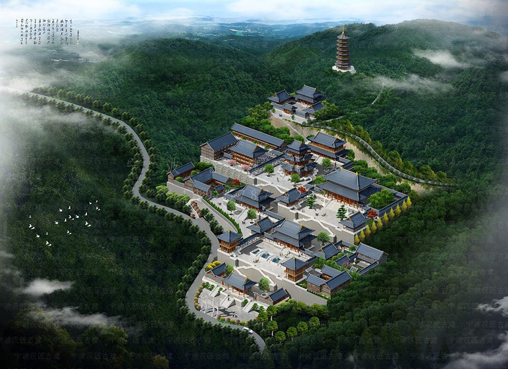 邳州古建筑设计，邳州道观建筑方案设计与施工装修