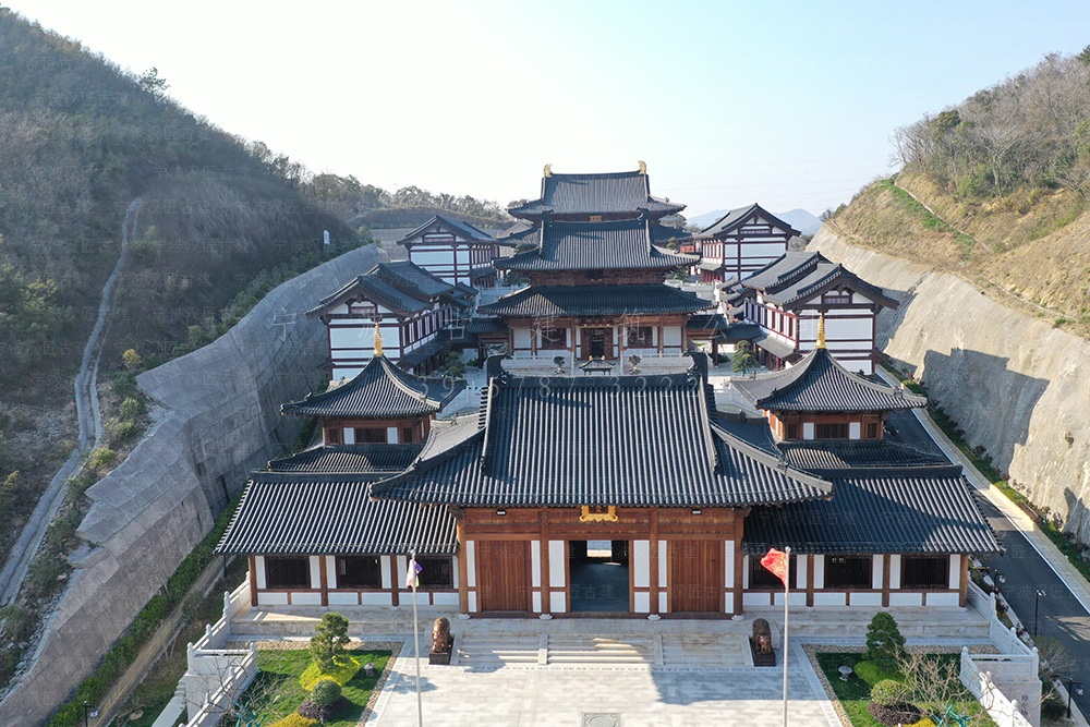 仙居仿古建筑规划设计，寺院总体规划与施工装修
