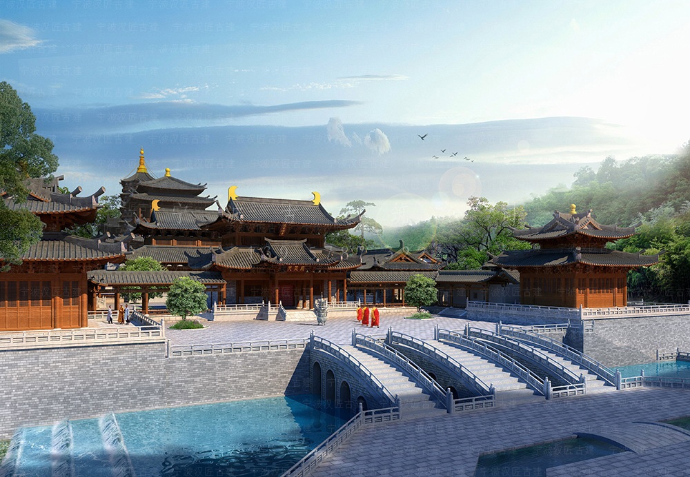 东台古建筑设计，东台寺庙方案设计与施工一体化
