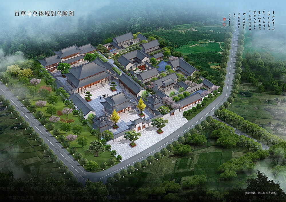 余姚古建筑设计，余姚寺庙方案设计与施工一体化