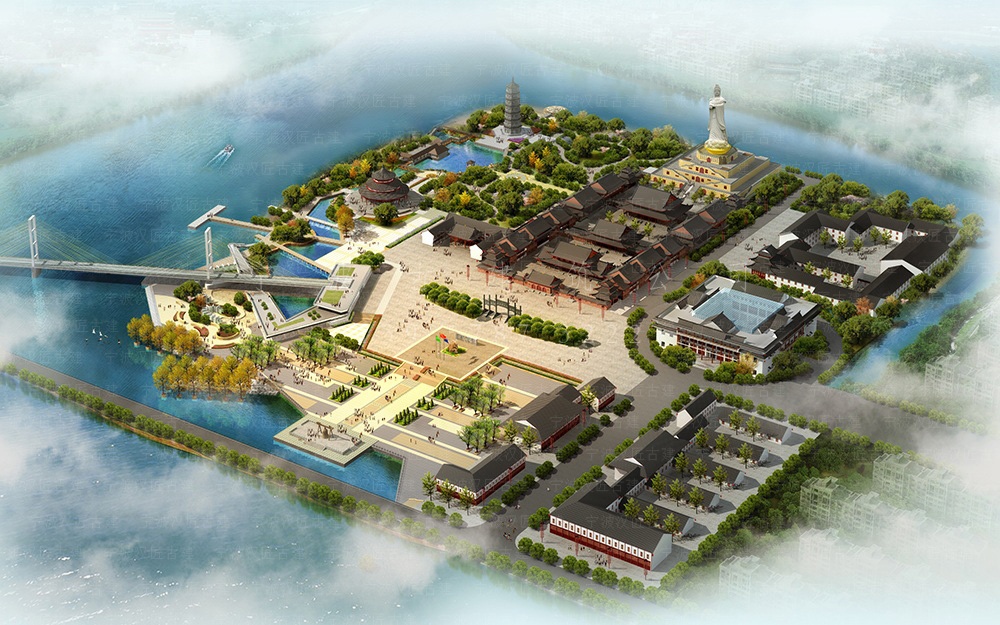 义乌仿古建筑设计，寺庙建筑规划设计与施工装修服务